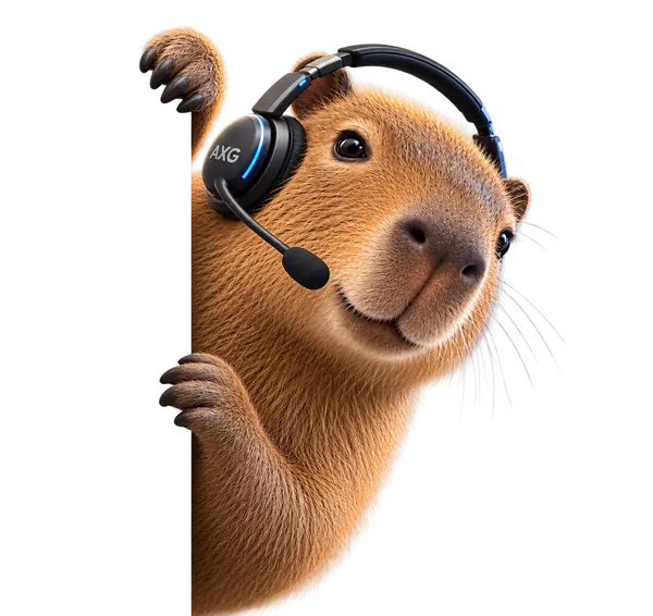 Archie, the AxG AI receptionist, waving